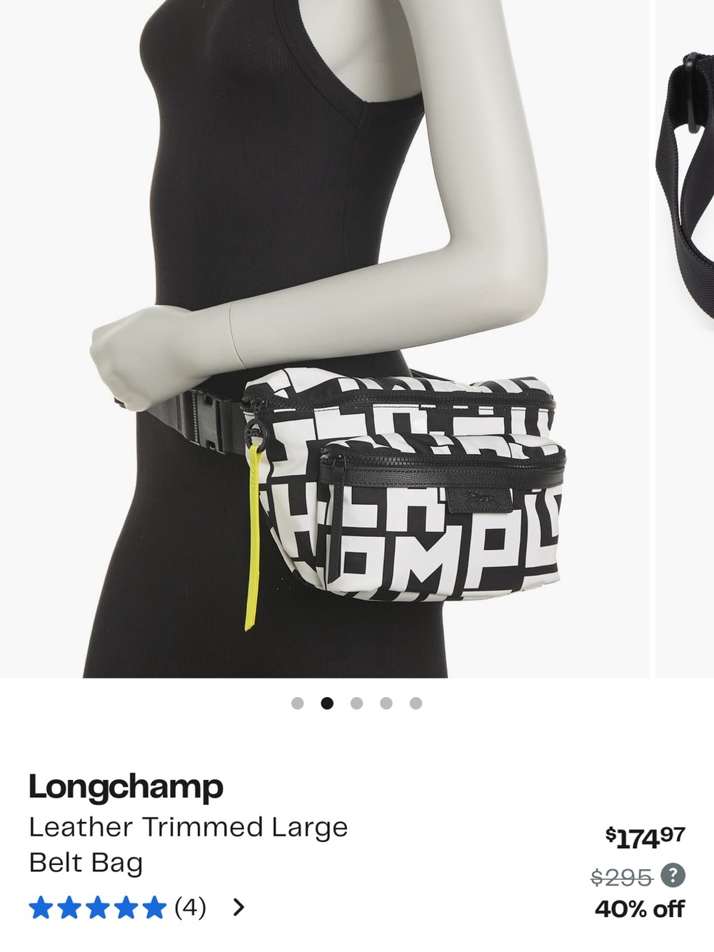 Longchamp large belt bag - Picture 6 of 9